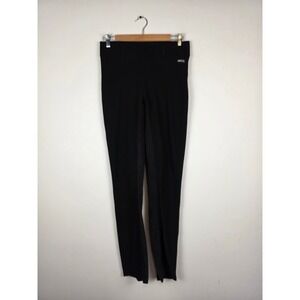 Kerrits Equestrian Riding Pants Ribbed Black Seated Breeches Large L